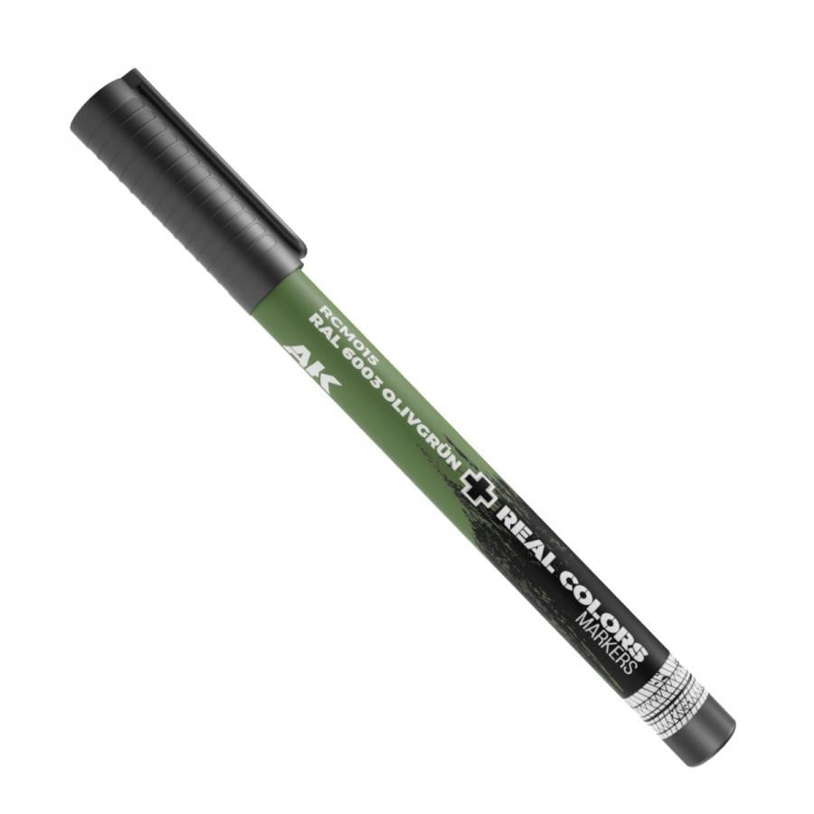 AK Interactive Real Colors RAL 6003 Olivgrün Marker (RCM015)
